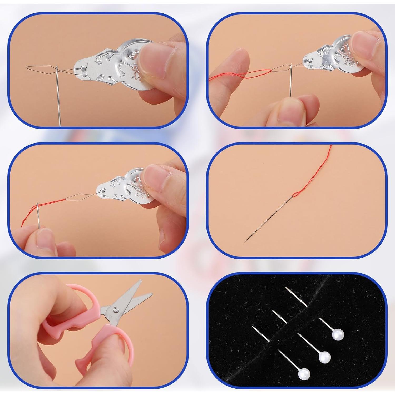 Kit de Costura de Viaje Mini Quilax 2 Piezas Azul y Rosa