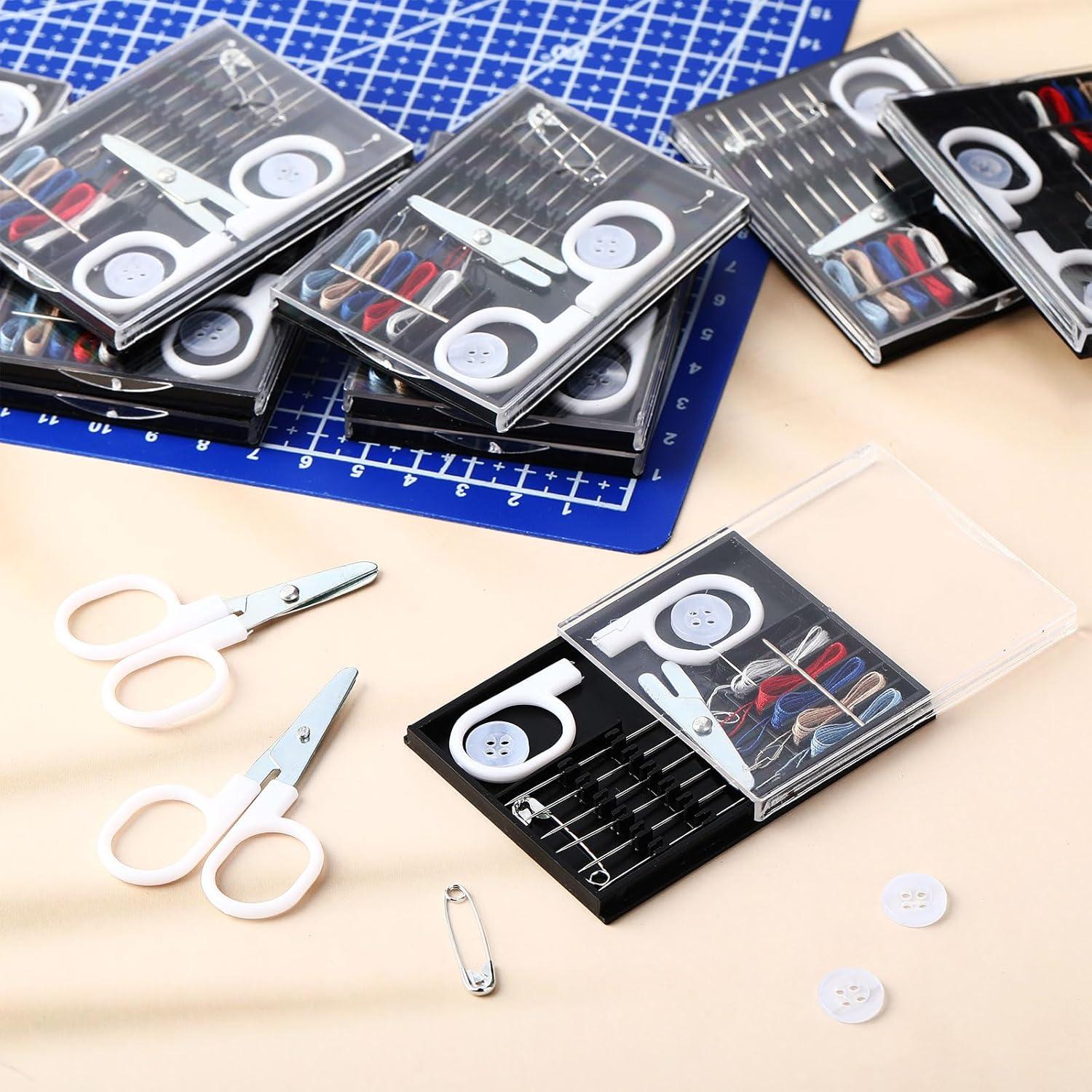 Kit de Costura de Viaje Knitgrip - 48 Cajas con Agujas y Hilos