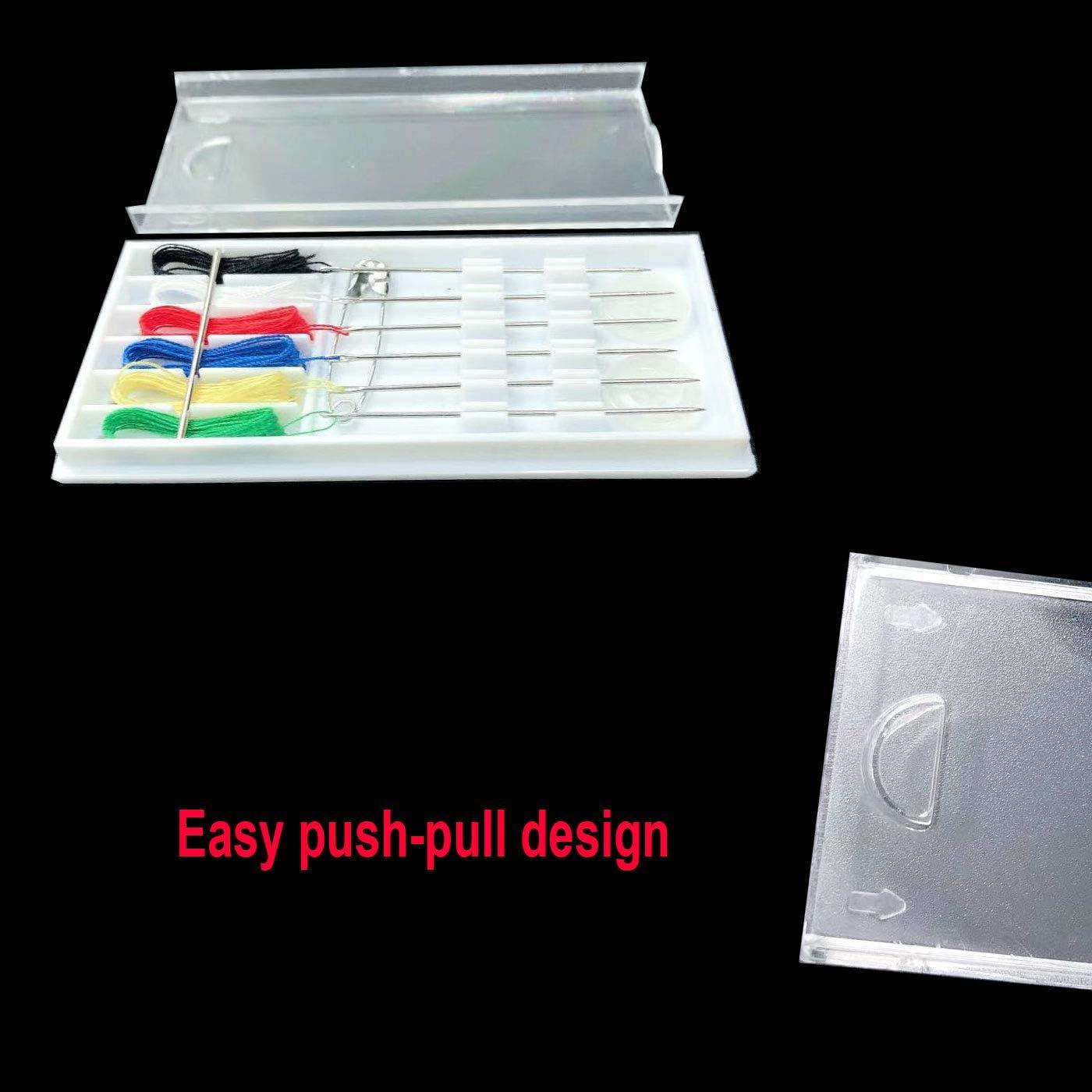 Kit de Costura de Viaje Luckkyme 72 Piezas Agujas Pre-Enhebradas