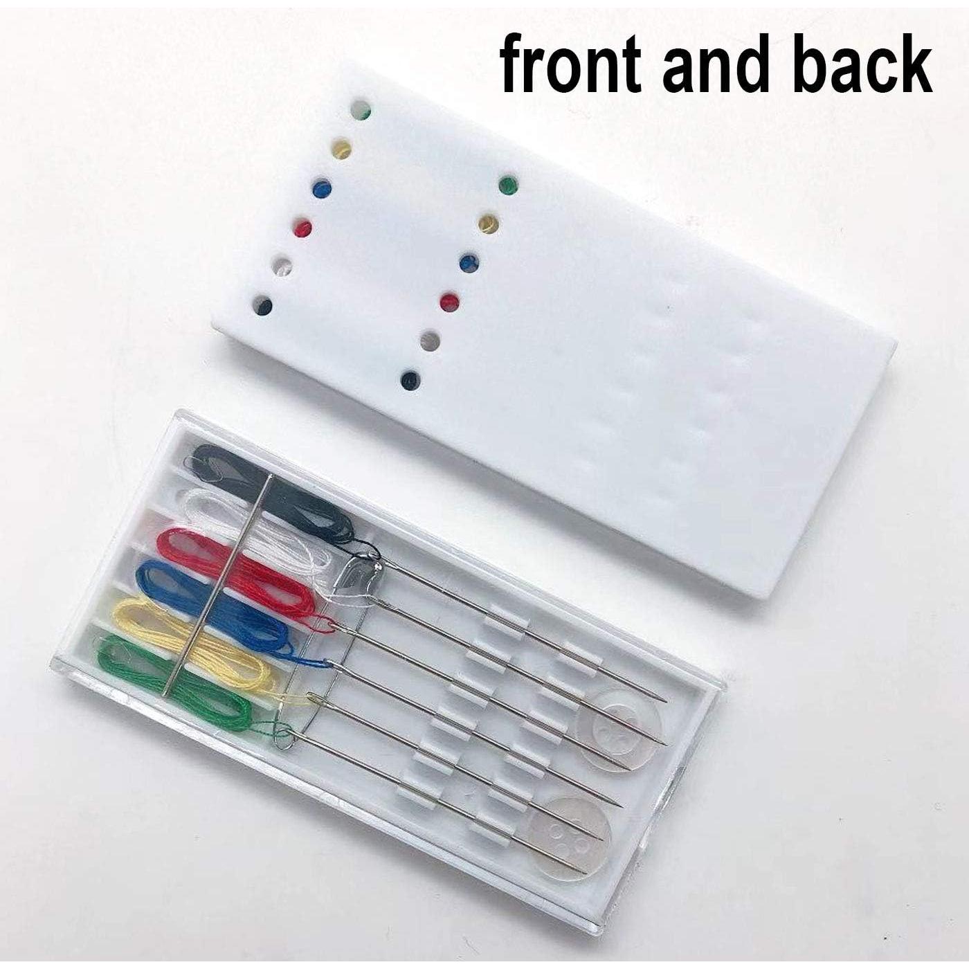 Kit de Costura de Viaje Luckkyme 72 Piezas Agujas Pre-Enhebradas