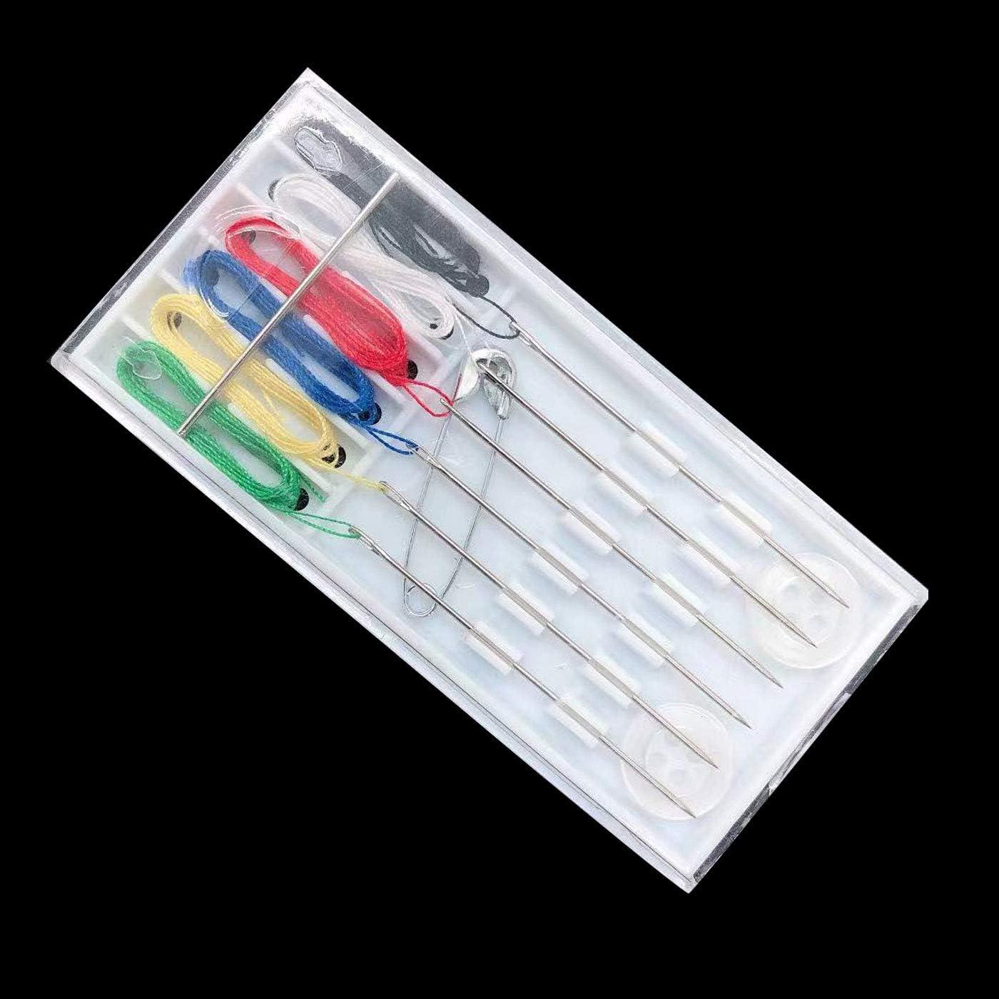 Kit de Costura de Viaje Luckkyme 72 Piezas Agujas Pre-Enhebradas
