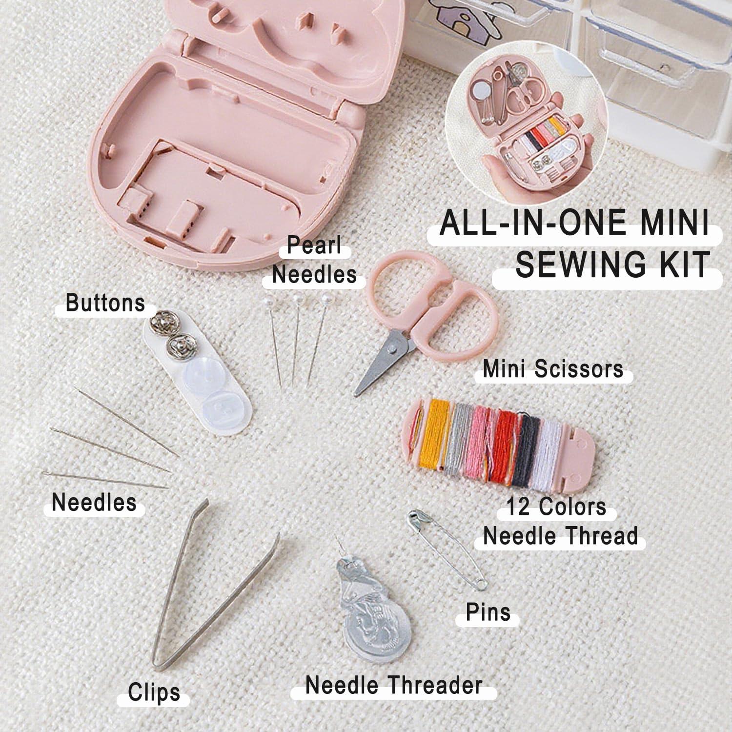 Paquete de 12 Kits de Costura Mini Portátiles Youlina