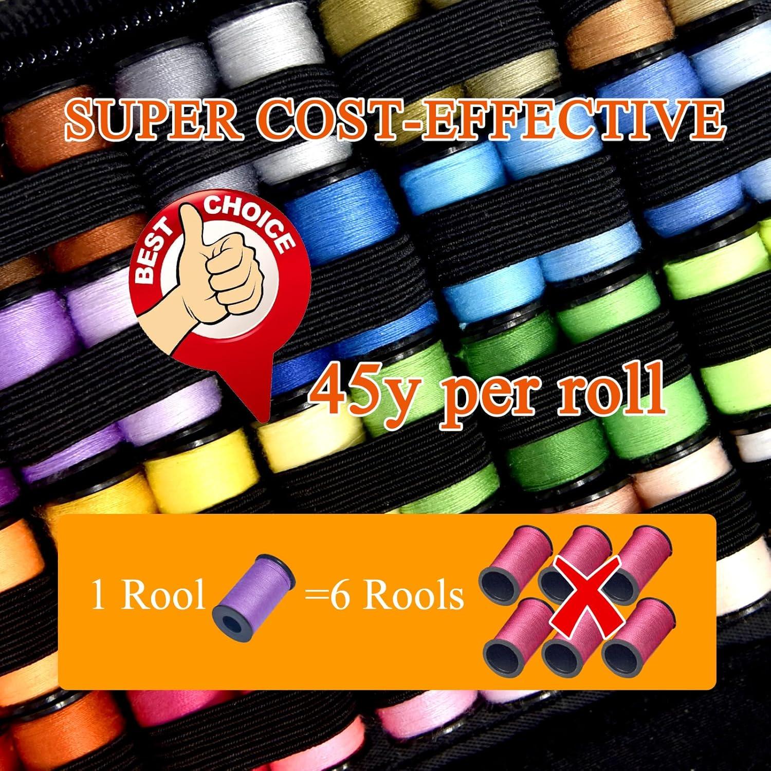 Kit de Costura Portátil LP con 40 Hilos y Accesorios