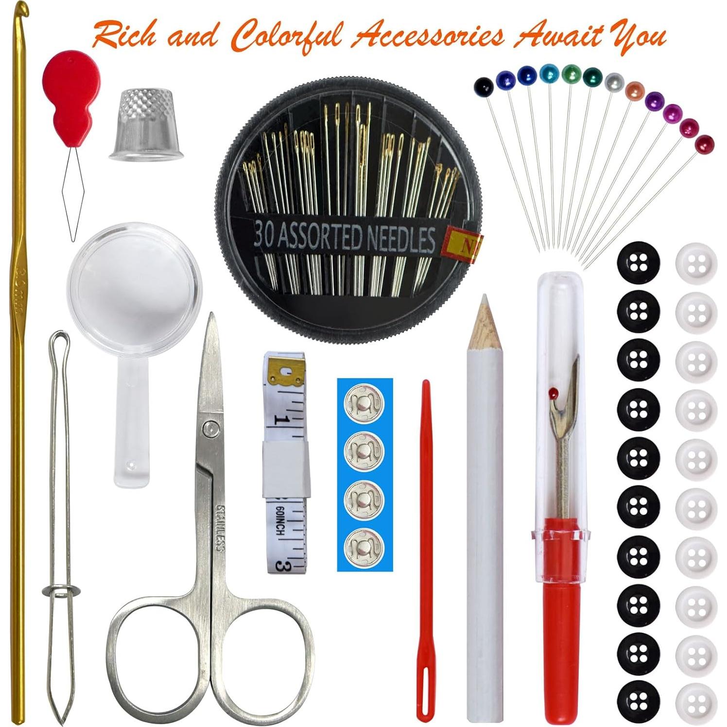 Kit de Costura Portátil LP con 40 Hilos y Accesorios