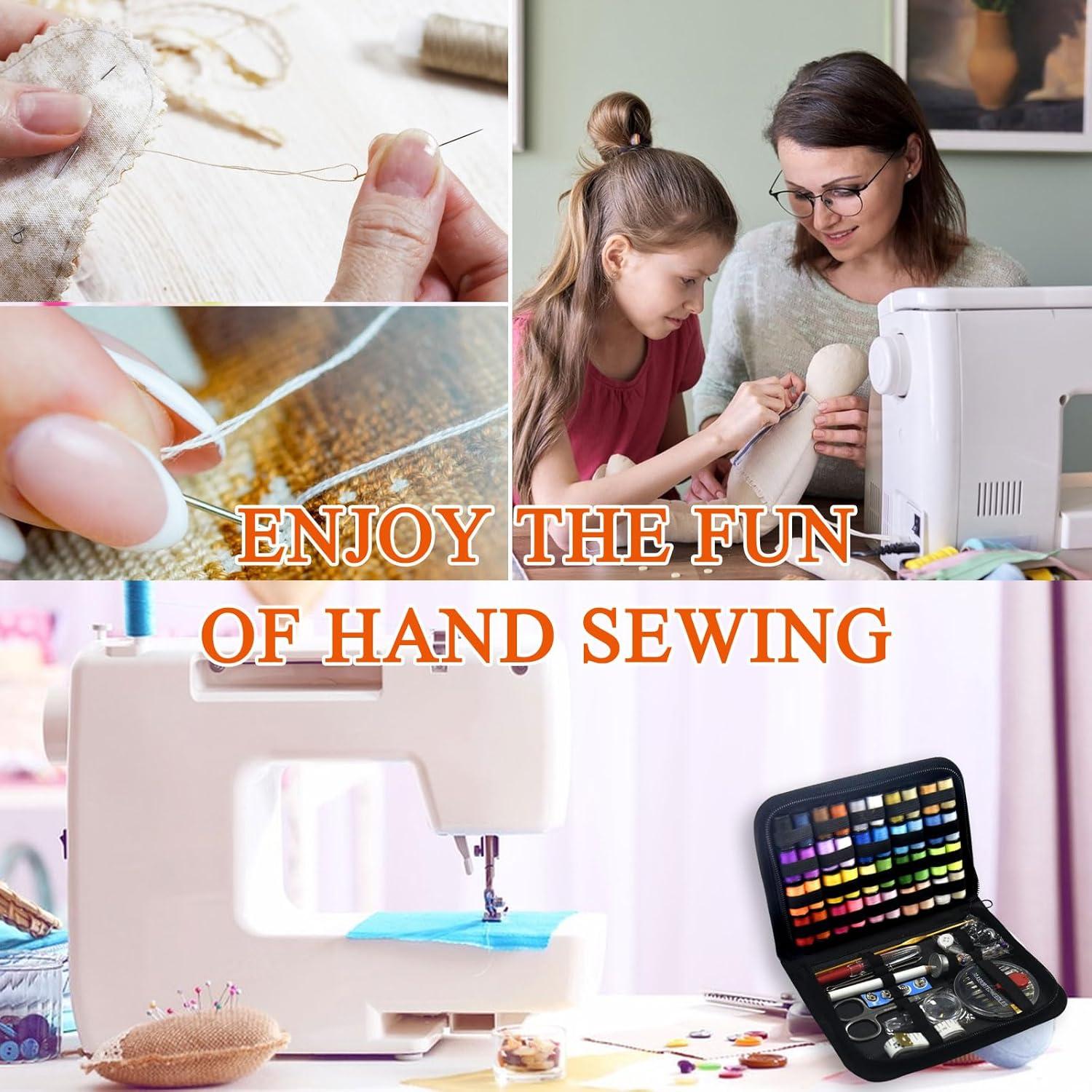 Kit de Costura Portátil LP con 40 Hilos y Accesorios