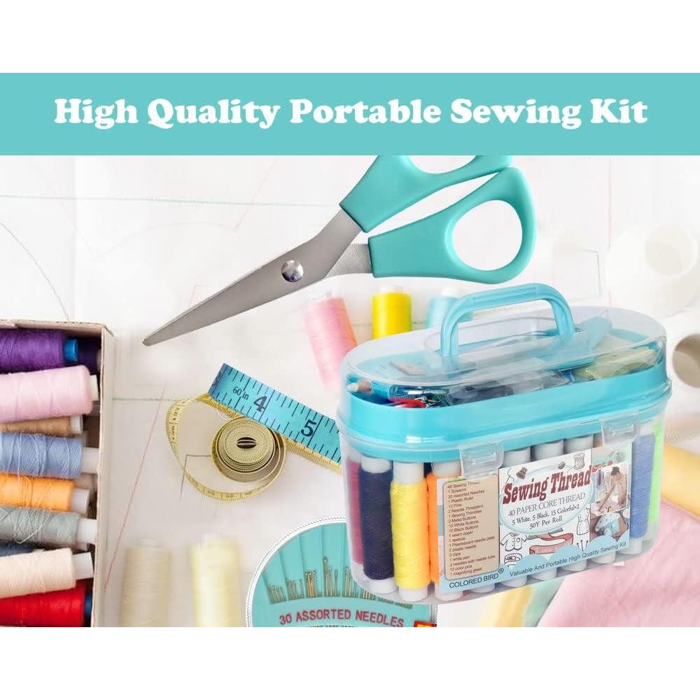 Kit de Costura Portátil CB con 40 Bobinas de Hilo y Accesorios
