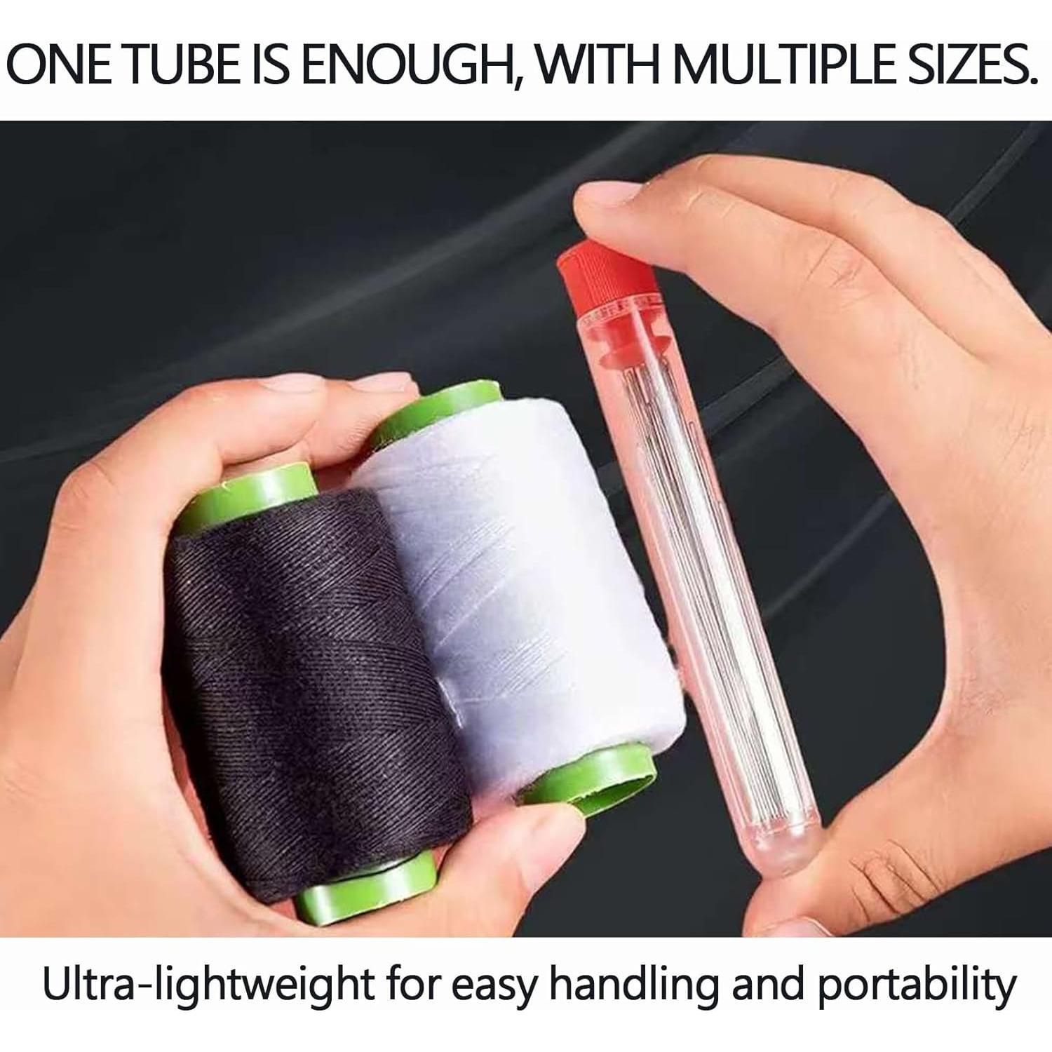 Big Eye Steel Sewing Needles Kit, Sewing Tool Set, Needles Thread Hand Repair Tools Portable Hand Sewing & Repair Tools, Sewing kit for Beginners, Professional DIY Lovers (31)