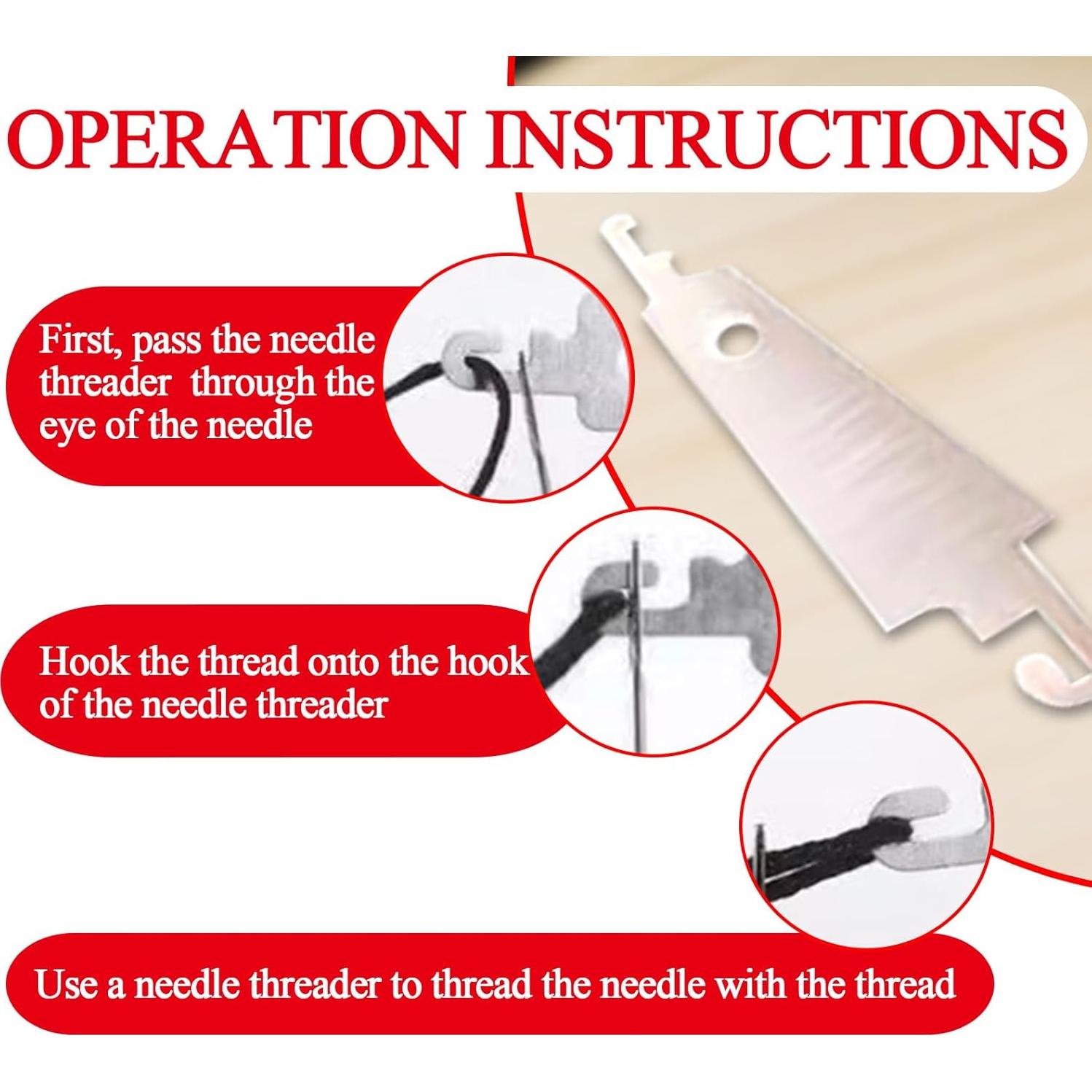 Big Eye Steel Sewing Needles Kit, Sewing Tool Set, Needles Thread Hand Repair Tools Portable Hand Sewing & Repair Tools, Sewing kit for Beginners, Professional DIY Lovers (31)