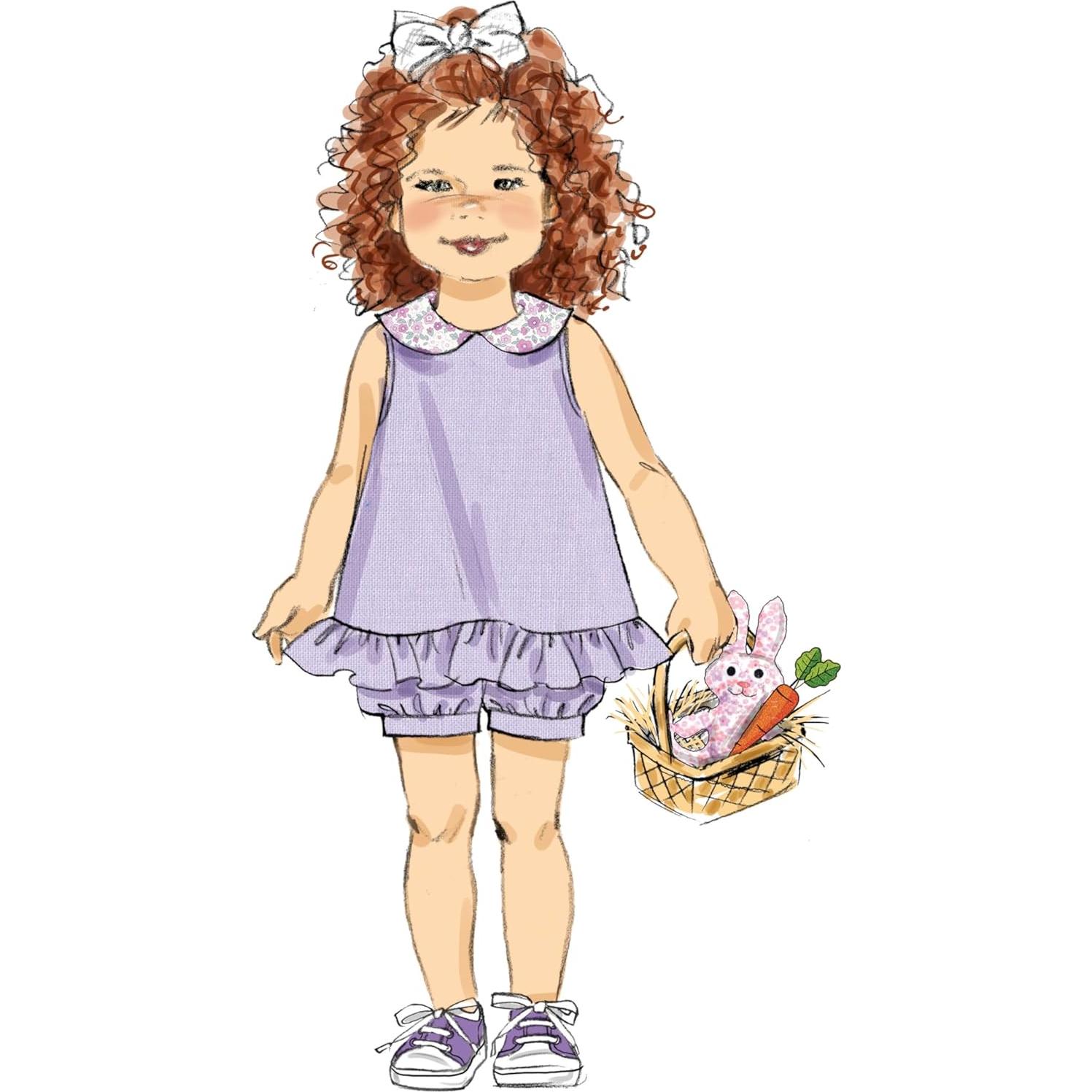 Kit de Patrón de Costura Butterick B6951 para Niños Tallas 1-4