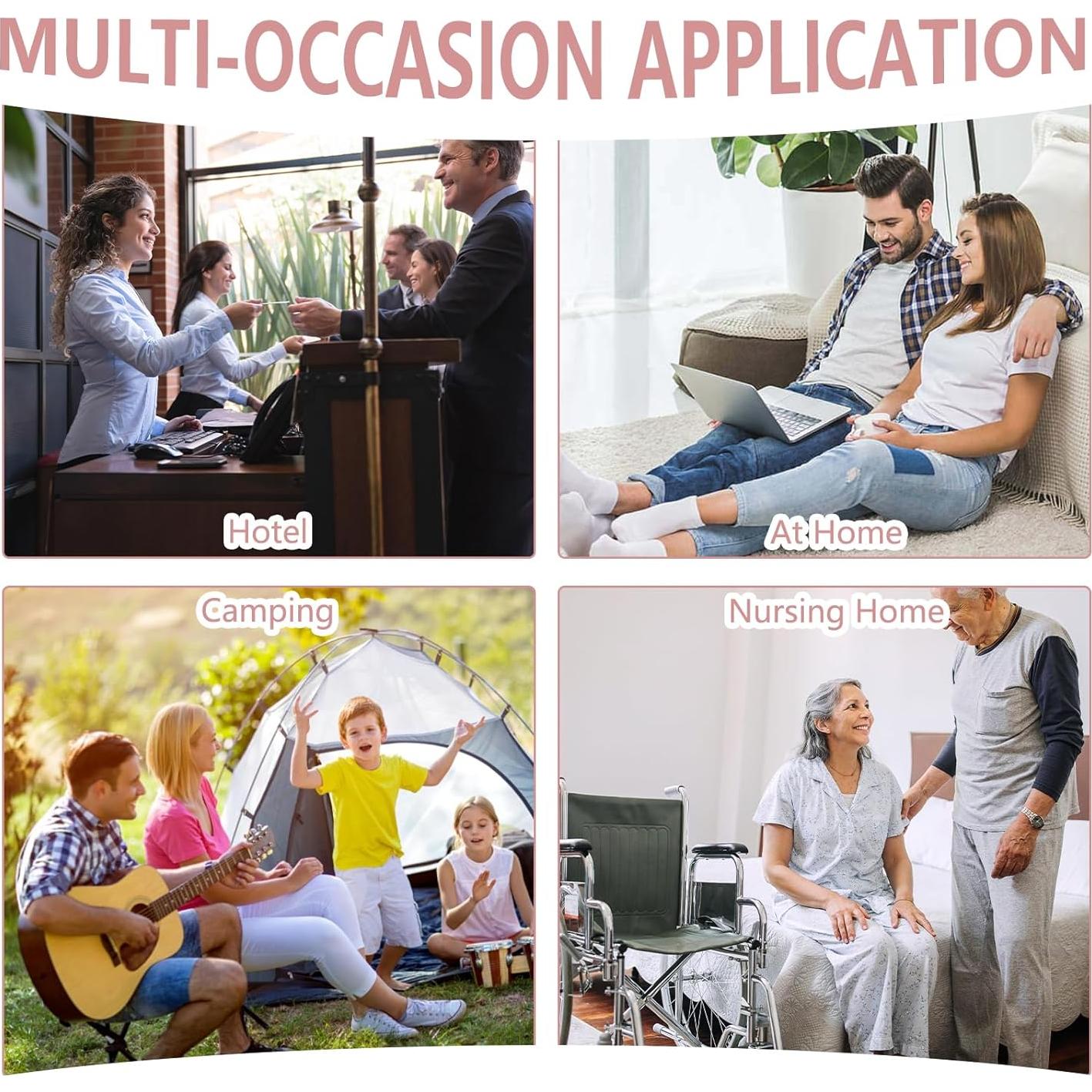 Kit de Costura Mini Portátil Panthra - 4 Piezas Rosa y Azul