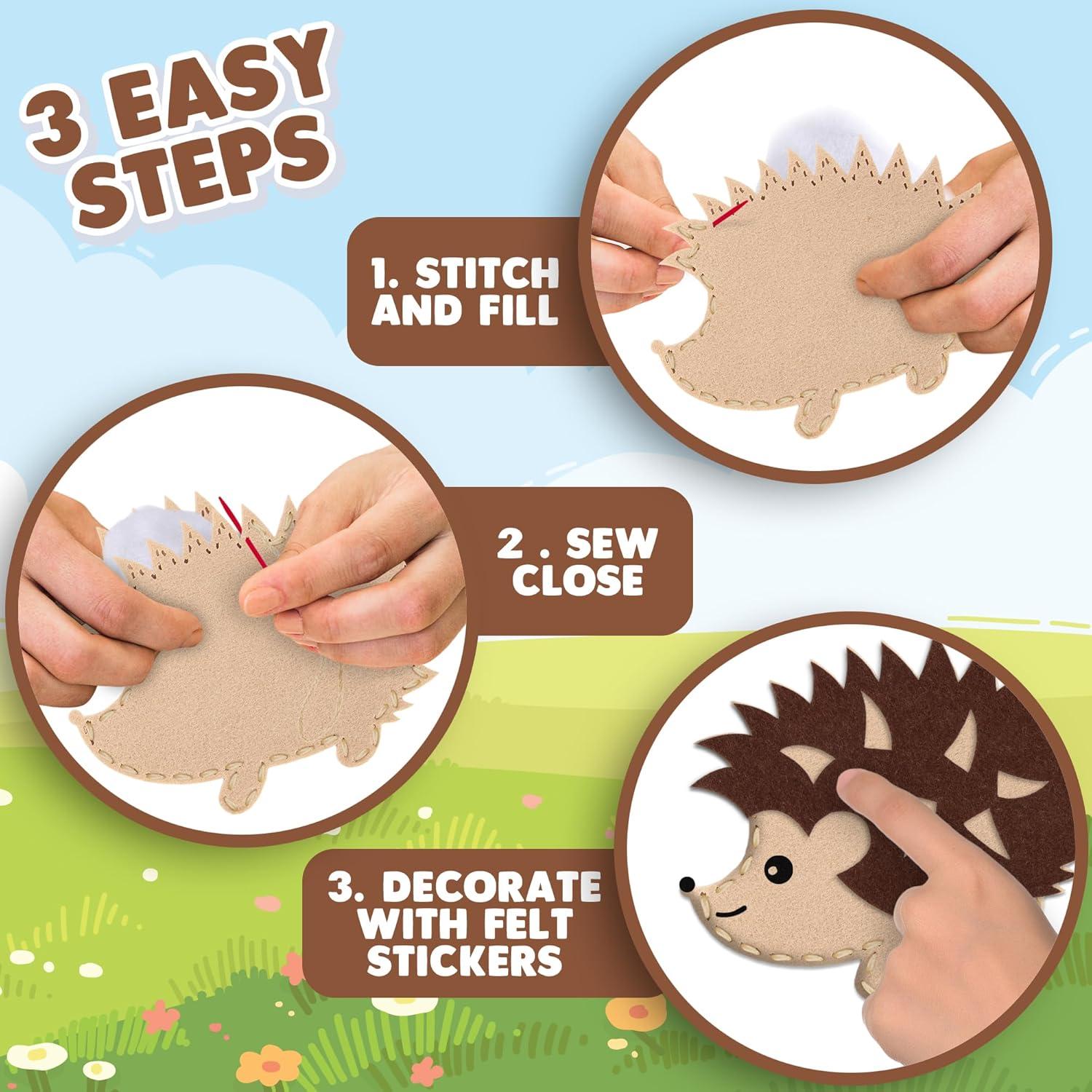 Kit de Costura para Niños ArtCreativity - Animales del Bosque