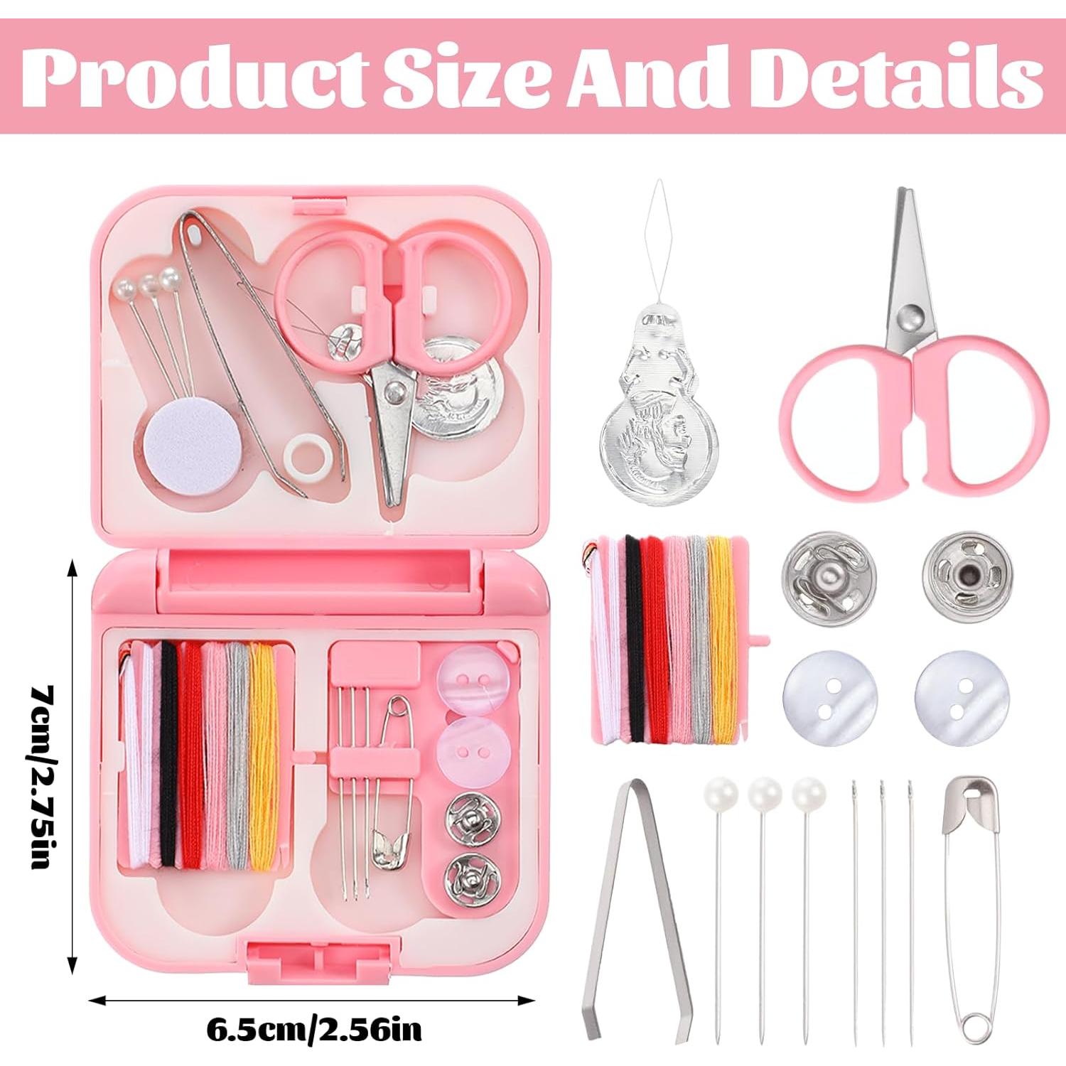 Kit de Costura de Viaje Aiyorse Mini 2 Piezas Portátil