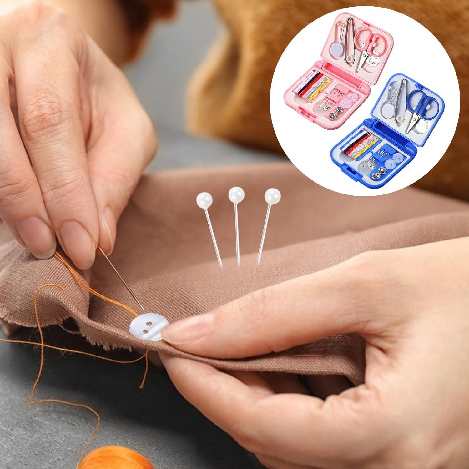 Kit de Costura de Viaje Aiyorse Mini 2 Piezas Portátil