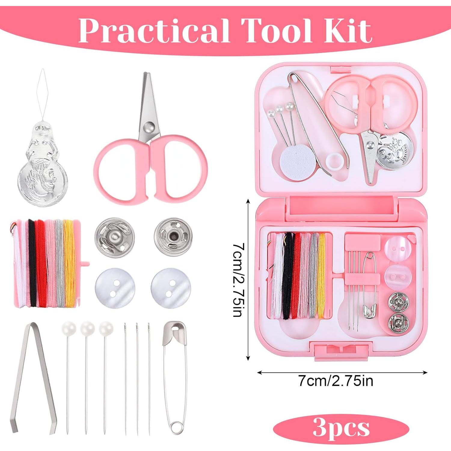 Kit de Costura de Viaje Mini Quilax - 3 Piezas, Compacto y Práctico