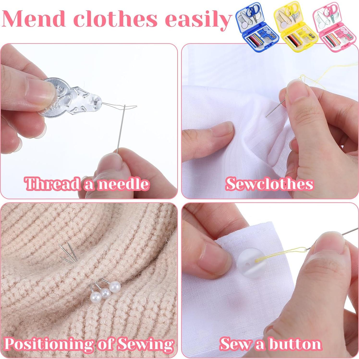 Kit de Costura de Viaje Mini Quilax - 3 Piezas, Compacto y Práctico