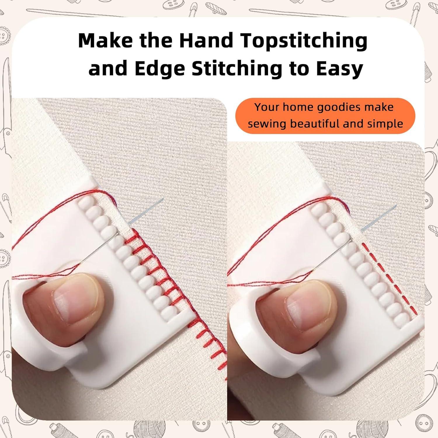 Kit de Costura RUIKAIRISE con Plantillas, Dedales y Cuchillos