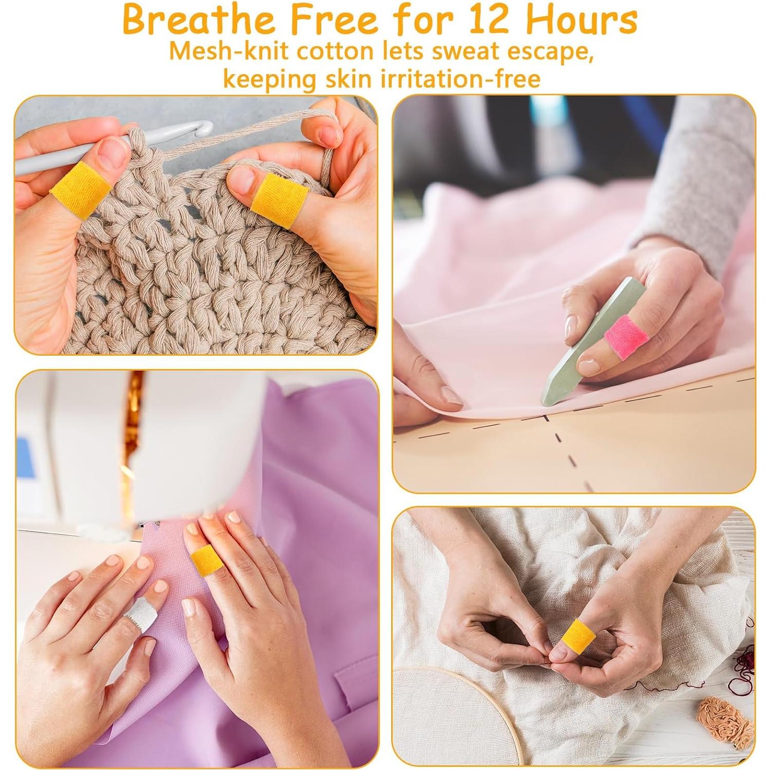 Cinta Protectora de Dedo Bewudy - 3 Rollos Algodón 14m