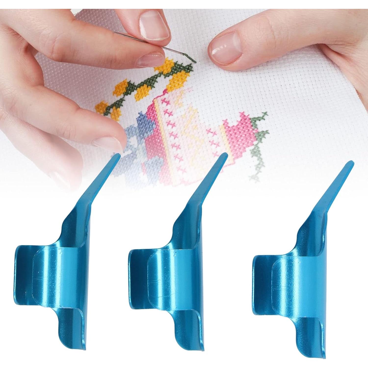 3PCS Dedales de Costura Aleación Protector de Dedo 18g