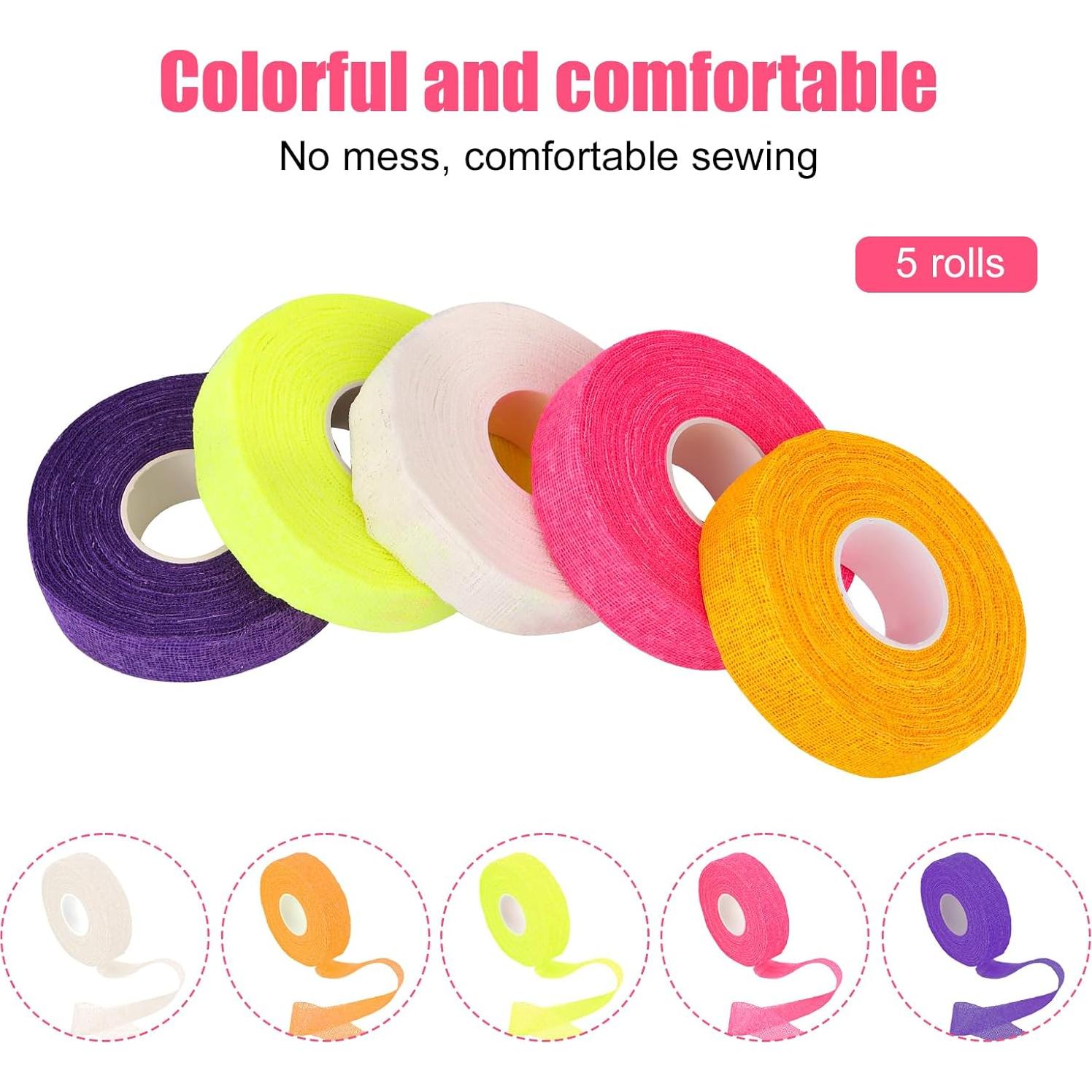 5 Rollos de Cinta Protectora para Dedos BOXOB - Algodón Autoadhesiva