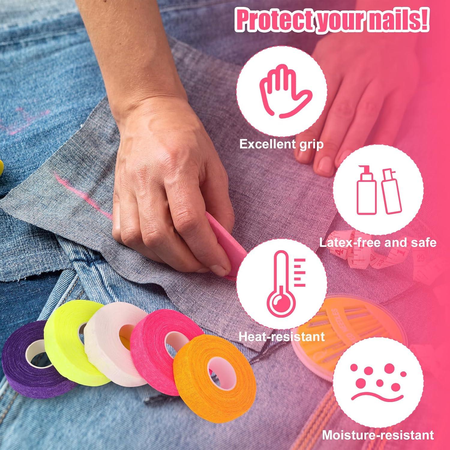 5 Rollos de Cinta Protectora para Dedos BOXOB - Algodón Autoadhesiva