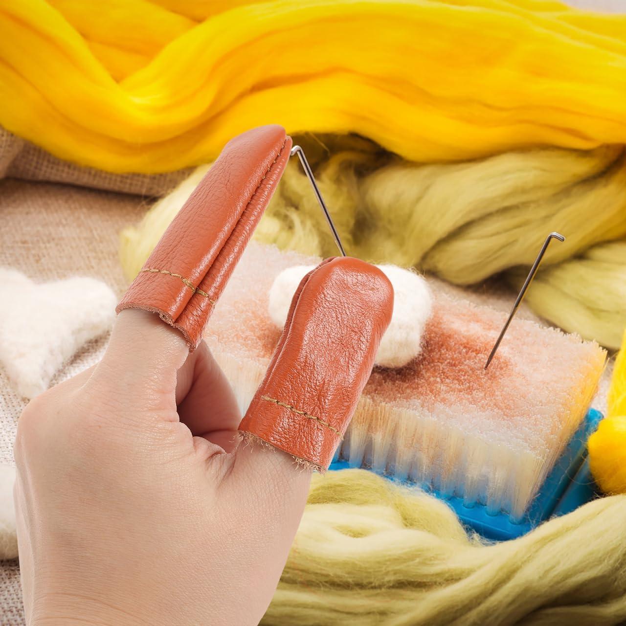 Dedales de Cuero NOLITOY 20 Pcs Protectores para Costura DIY