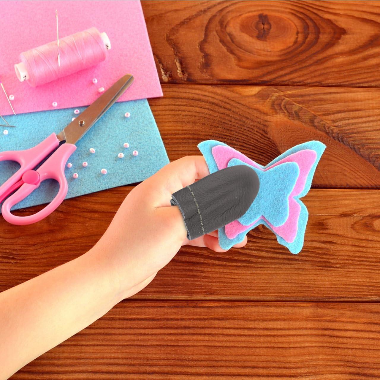 Dedales de Cuero NOLITOY 20 Pcs Protectores para Costura DIY