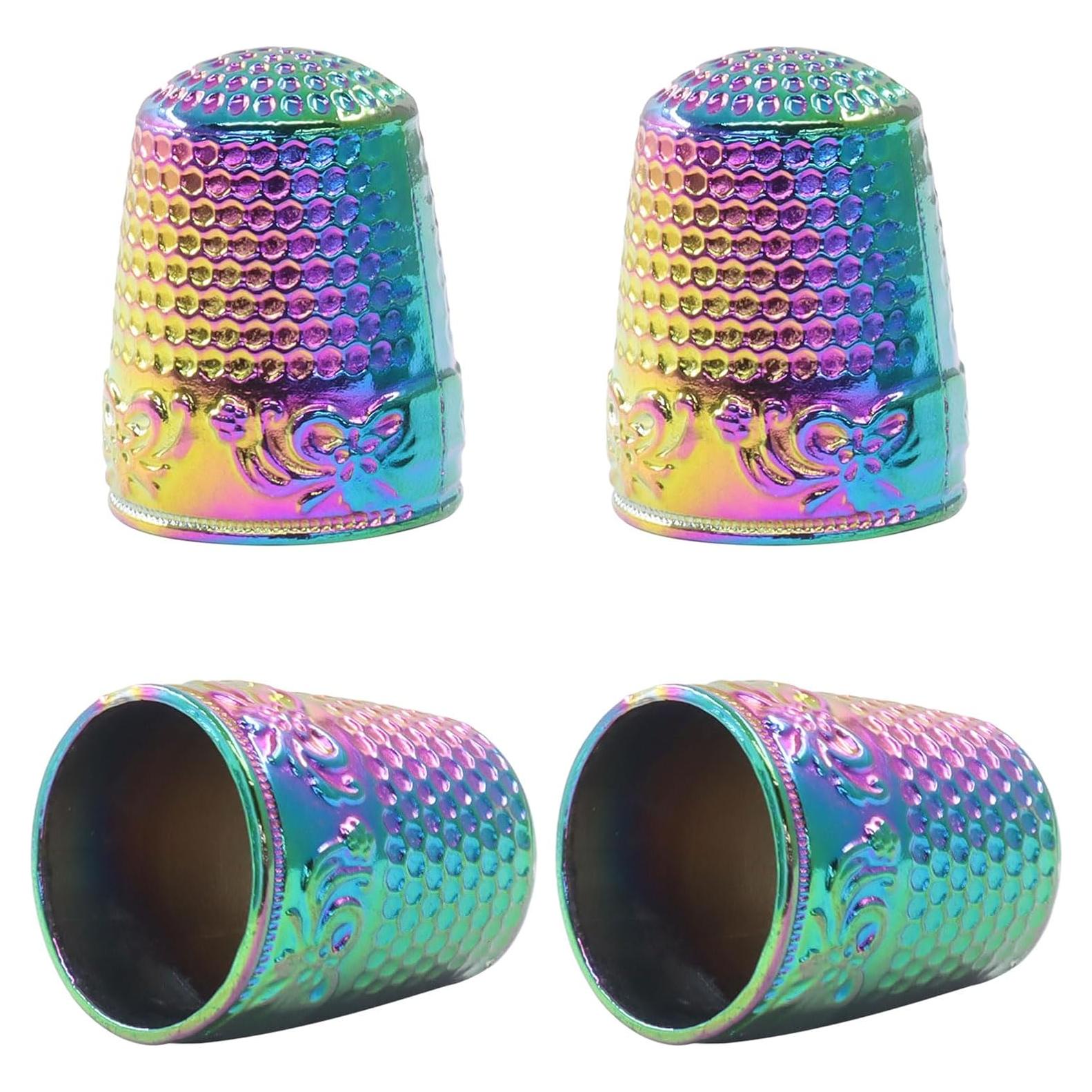 Dedales de metal Seimneire para costura - 4 piezas, 23.7x18mm