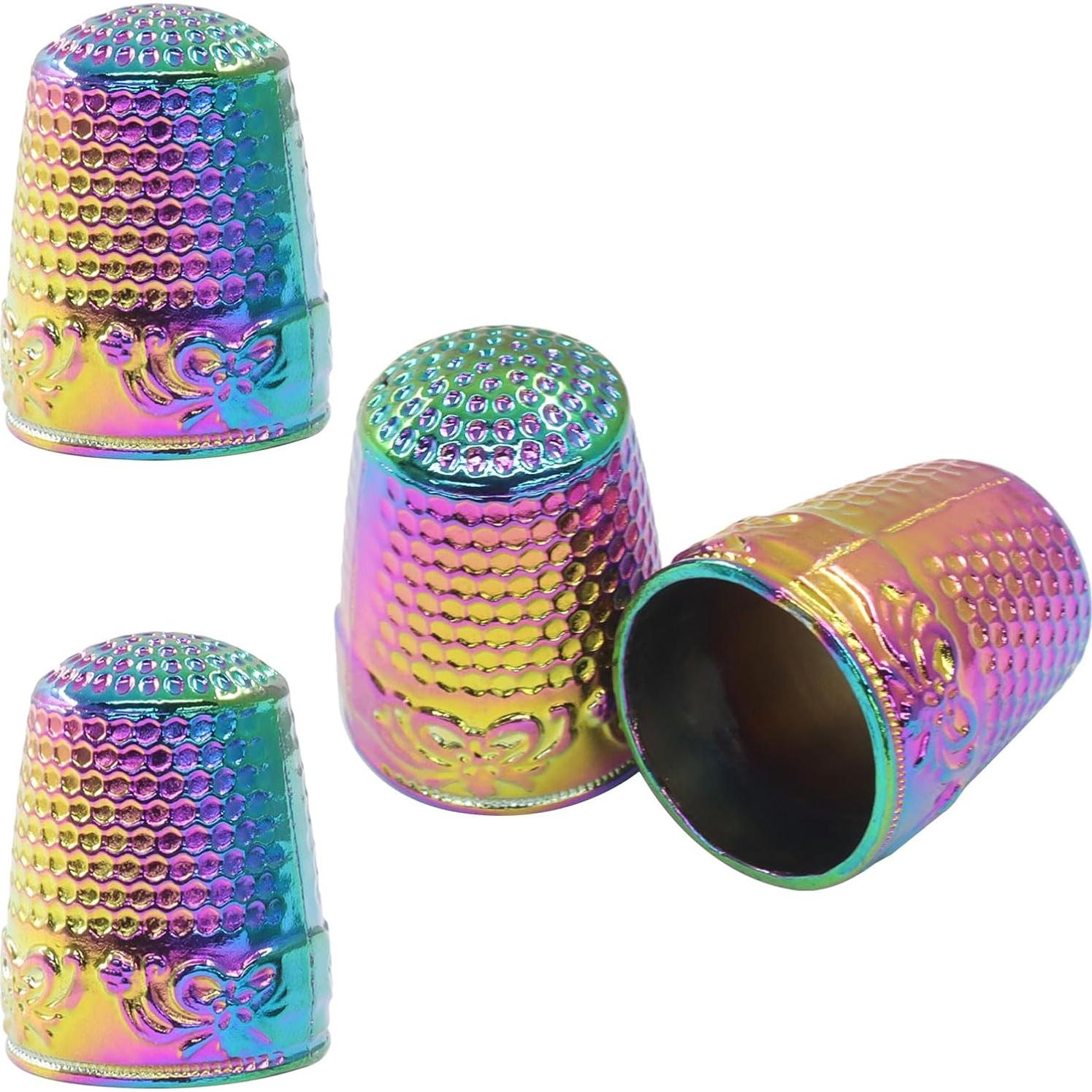 Dedales de metal Seimneire para costura - 4 piezas, 23.7x18mm