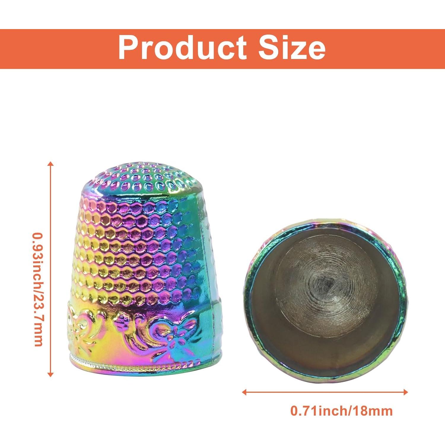 Dedales de metal Seimneire para costura - 4 piezas, 23.7x18mm