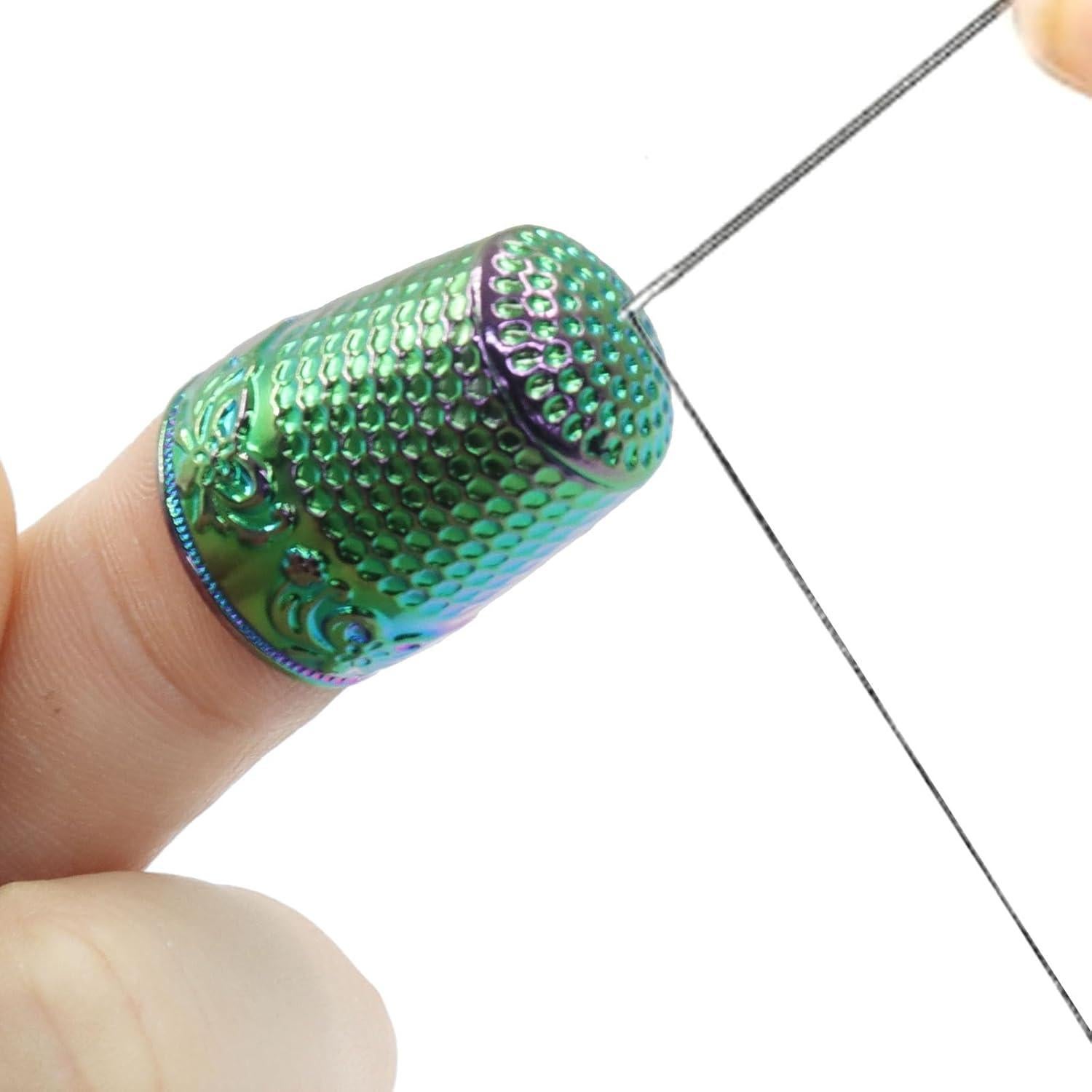 Dedales de metal Seimneire para costura - 4 piezas, 23.7x18mm