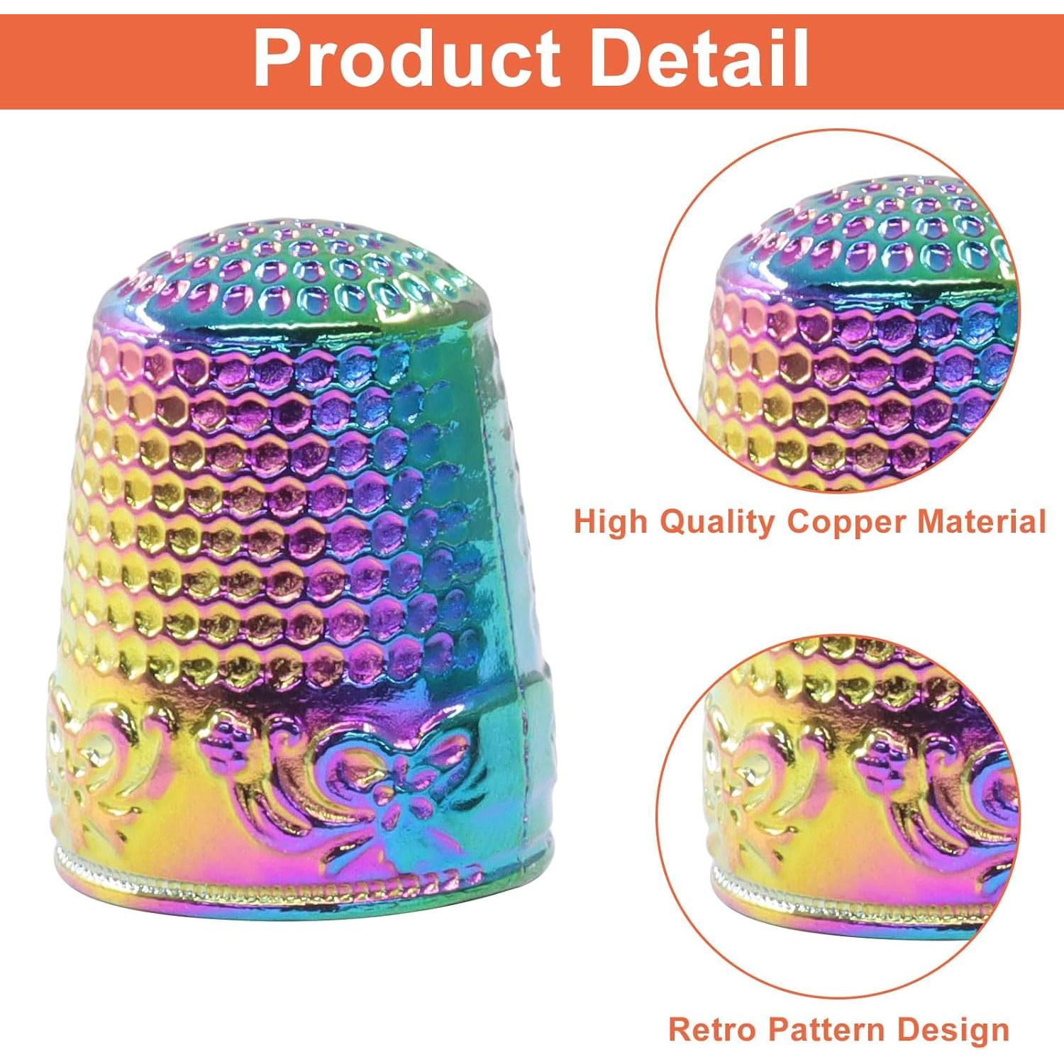Dedales de metal Seimneire para costura - 4 piezas, 23.7x18mm