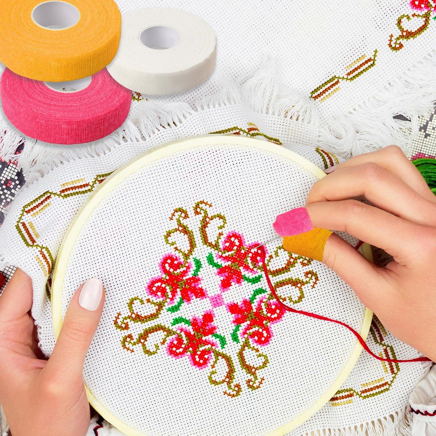 Dedales de Coser a Mano LLMSIX 3 Piezas Cinta Suave 18m