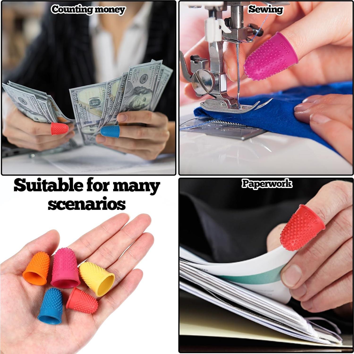 25 Protectores de Dedos de Silicona Josojoou - Goma Multicolor