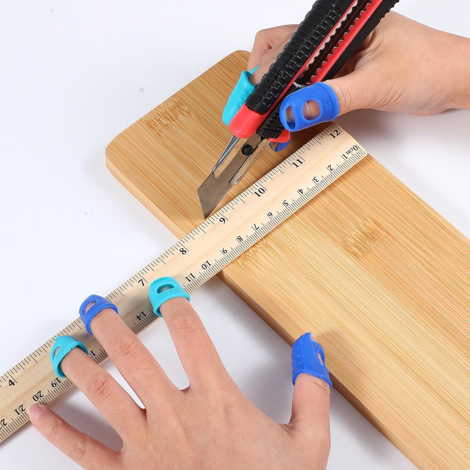 16 Dedales de Silicona Fyntave Antideslizantes Azul Aqua