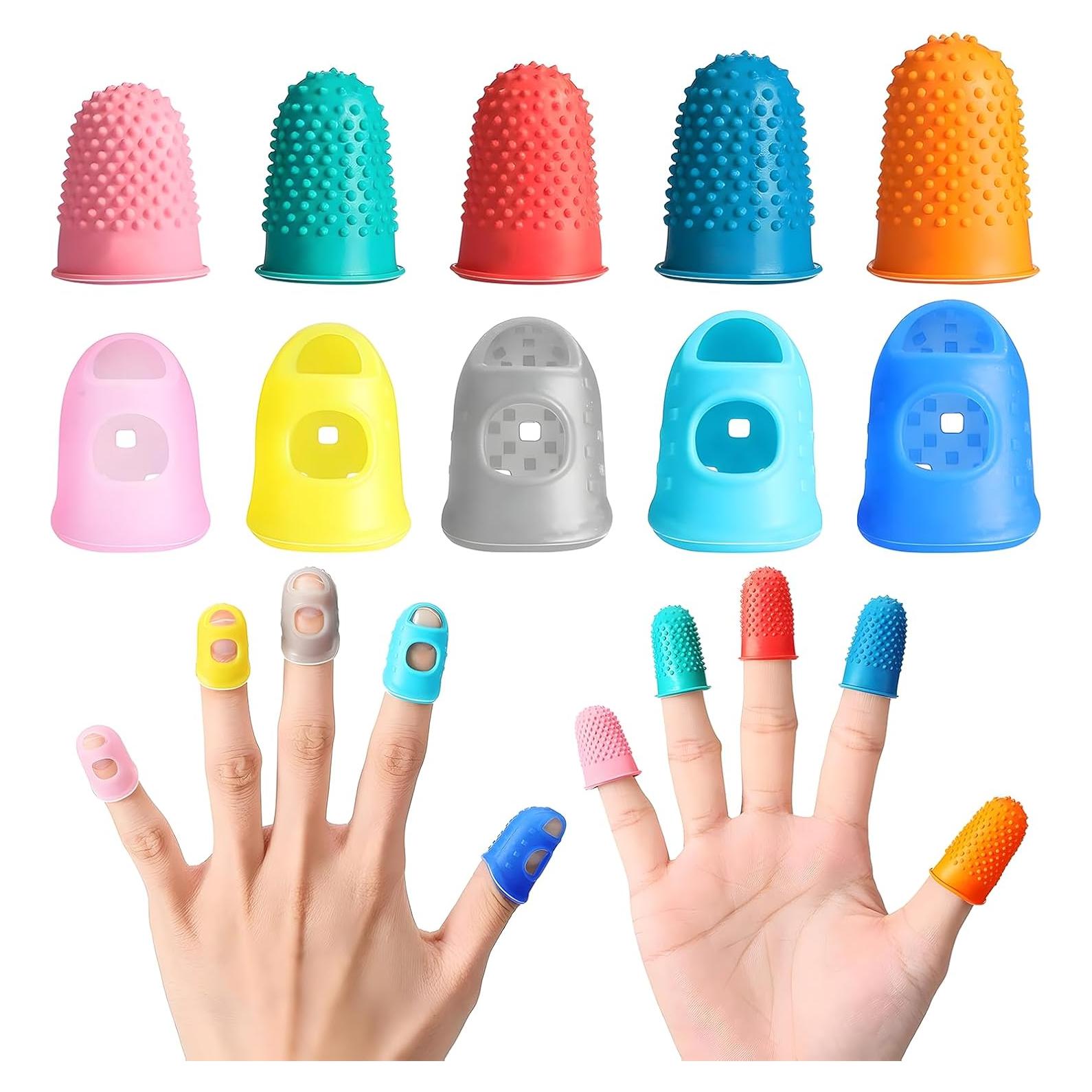 Set de 30 Dedales de Goma y Silicona Creztail - 5 Tamaños