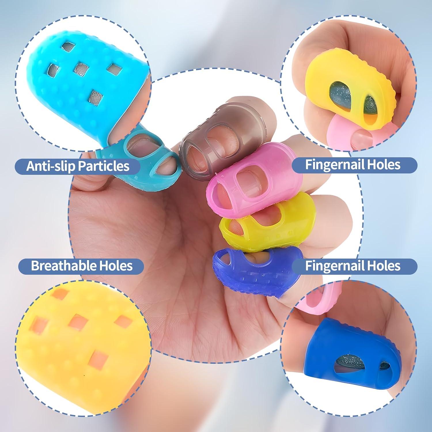 Set de 30 Dedales de Goma y Silicona Creztail - 5 Tamaños