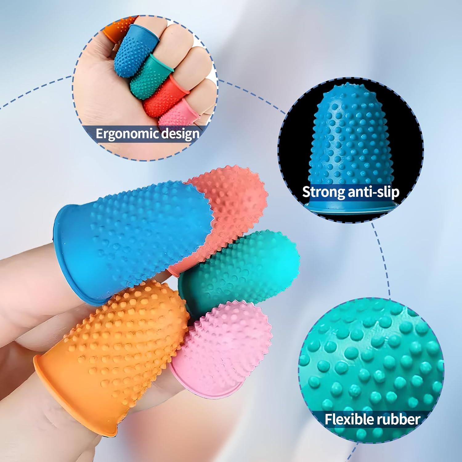 Set de 30 Dedales de Goma y Silicona Creztail - 5 Tamaños