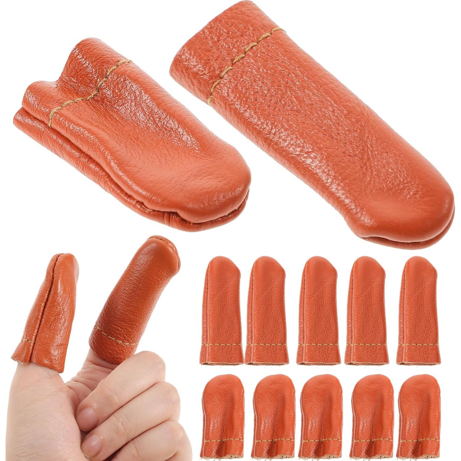 Protectores de Dedos de Cuero Gatuida - 20 Piezas para Costura
