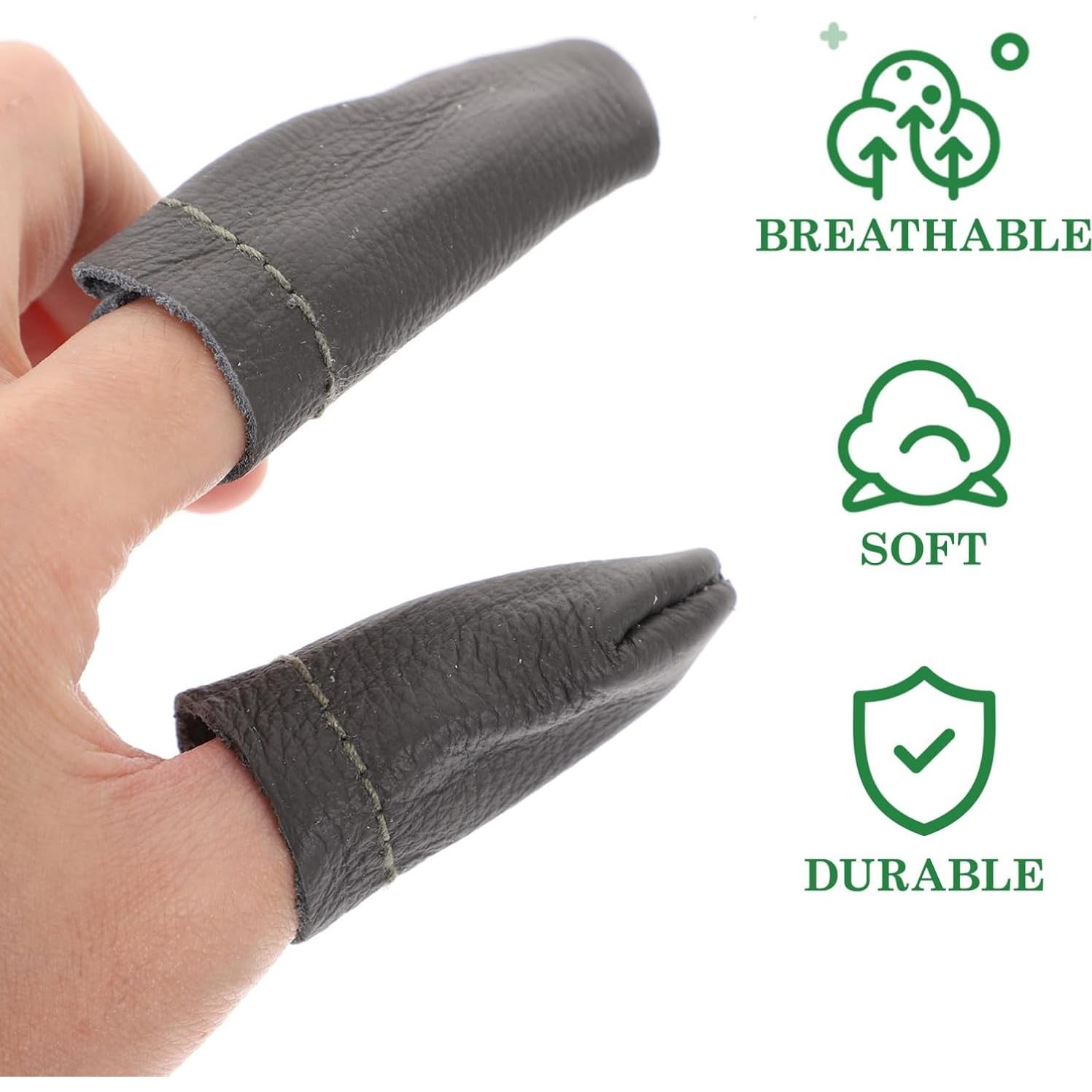 Protectores de Dedos de Cuero Gatuida - 20 Piezas para Costura