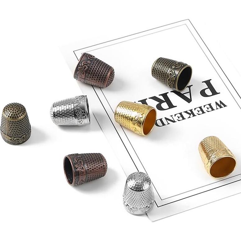 Dedales Vintage de Acero Inoxidable SHIDXIB - 12 Pcs para Coser