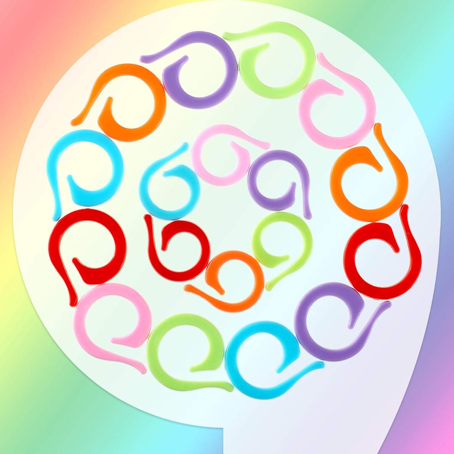 200 Marcadores de Puntos de Tejer WILLBOND Multicolor Plástico