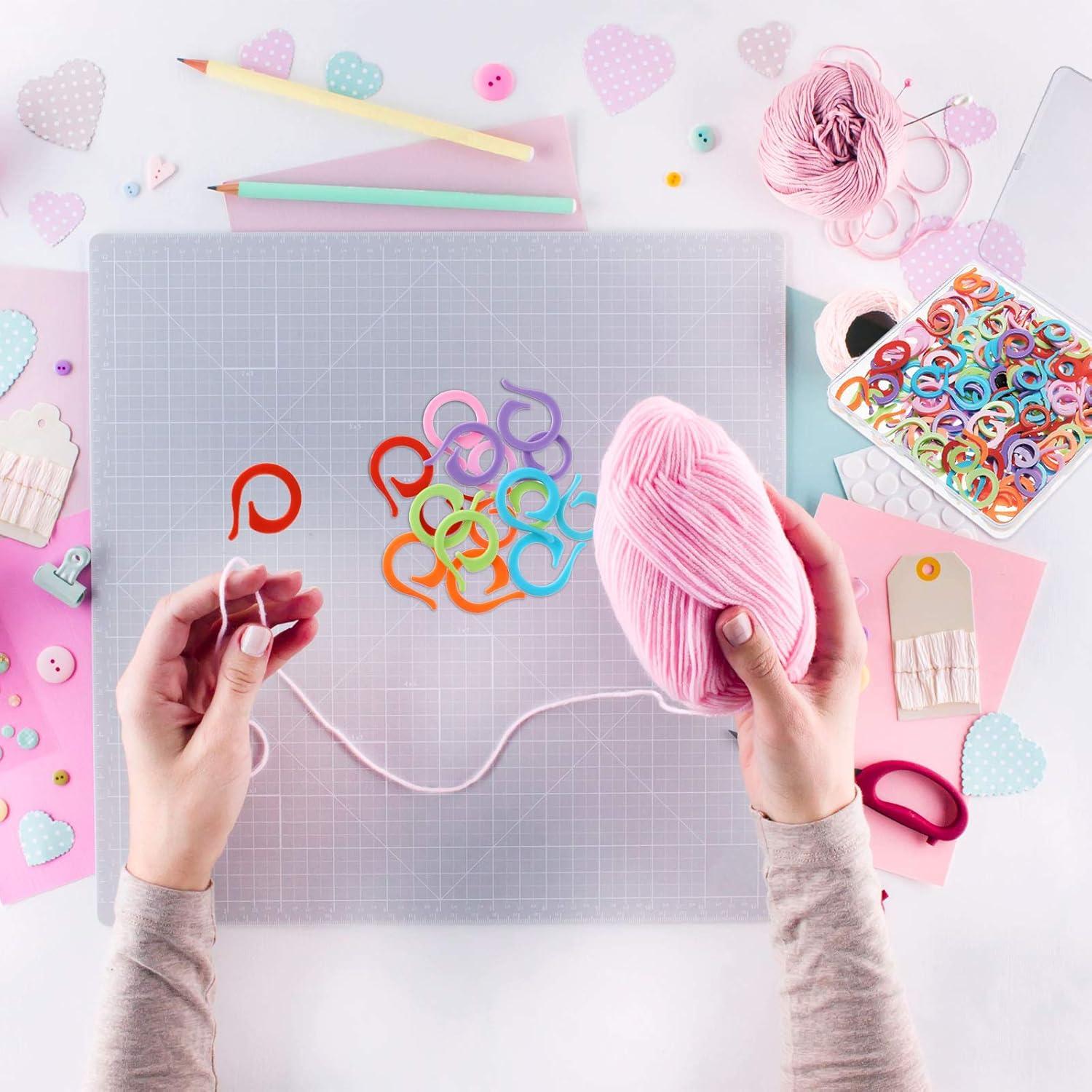 200 Marcadores de Puntos de Tejer WILLBOND Multicolor Plástico