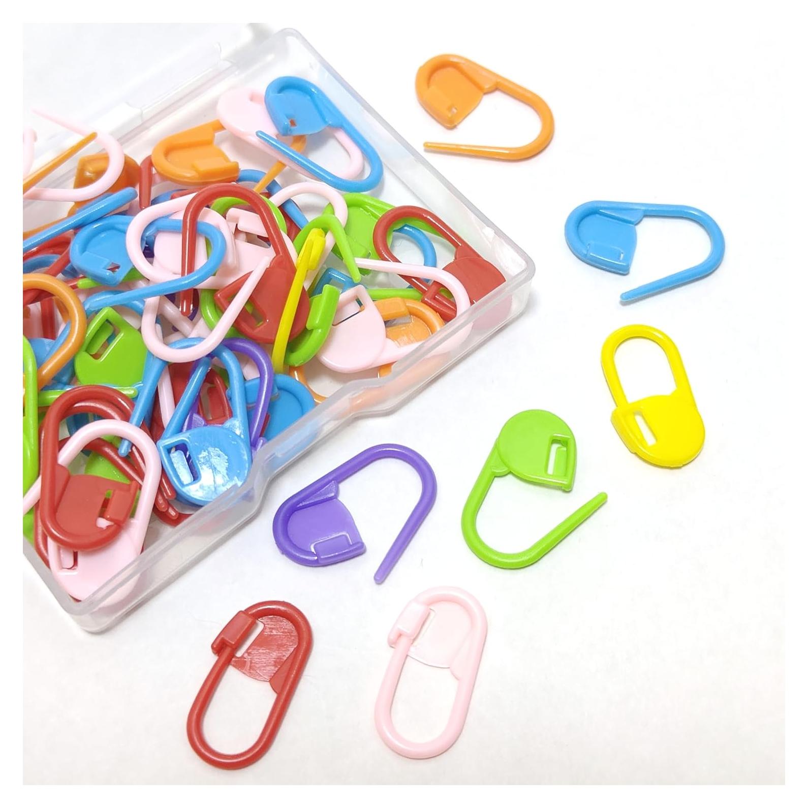 60 Marcadores de Puntos de Tejido Jicslaew de Plástico