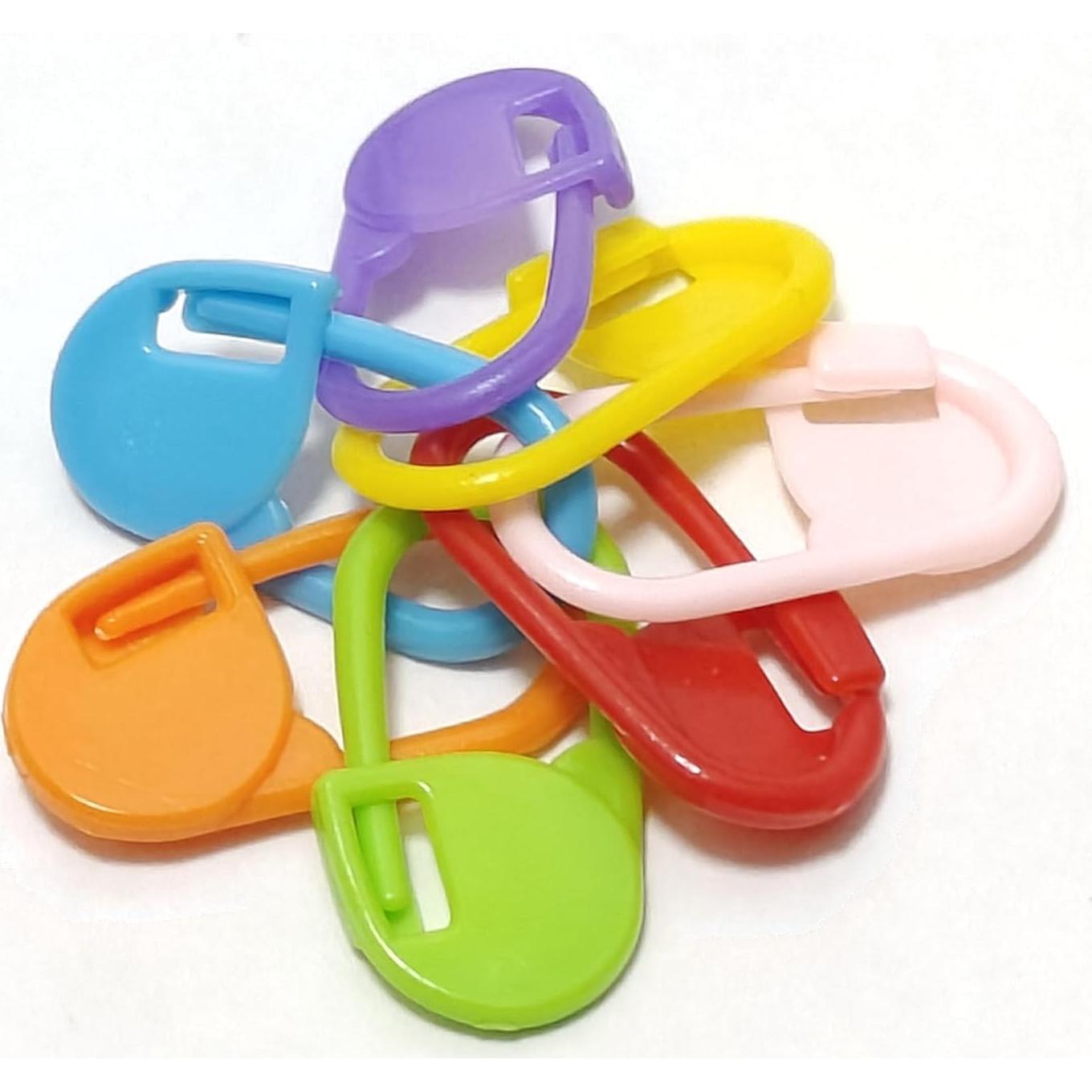 60 Marcadores de Puntos de Tejido Jicslaew de Plástico