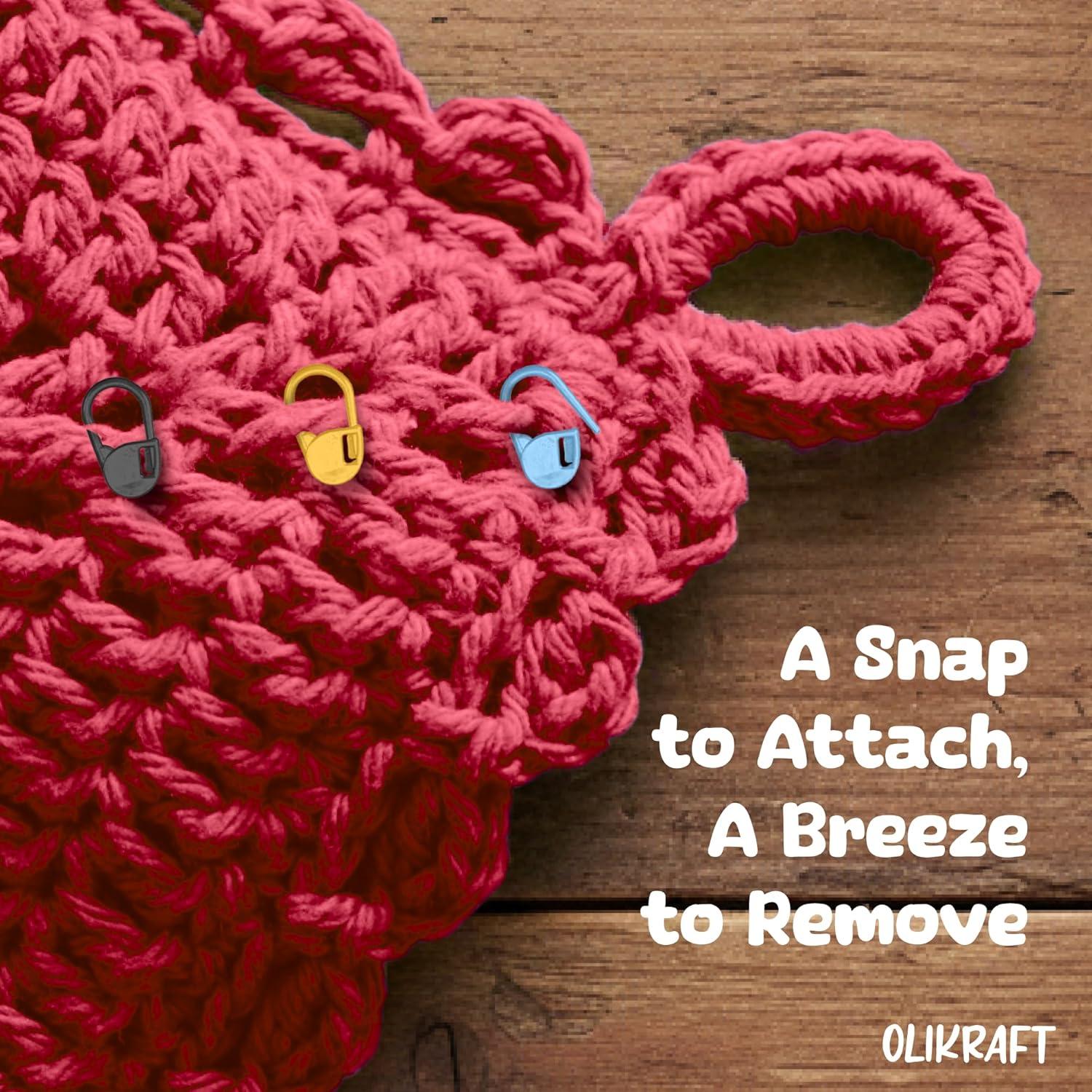 Marcadores de Puntos de Crochet Olikraft 300 Piezas 15 Colores