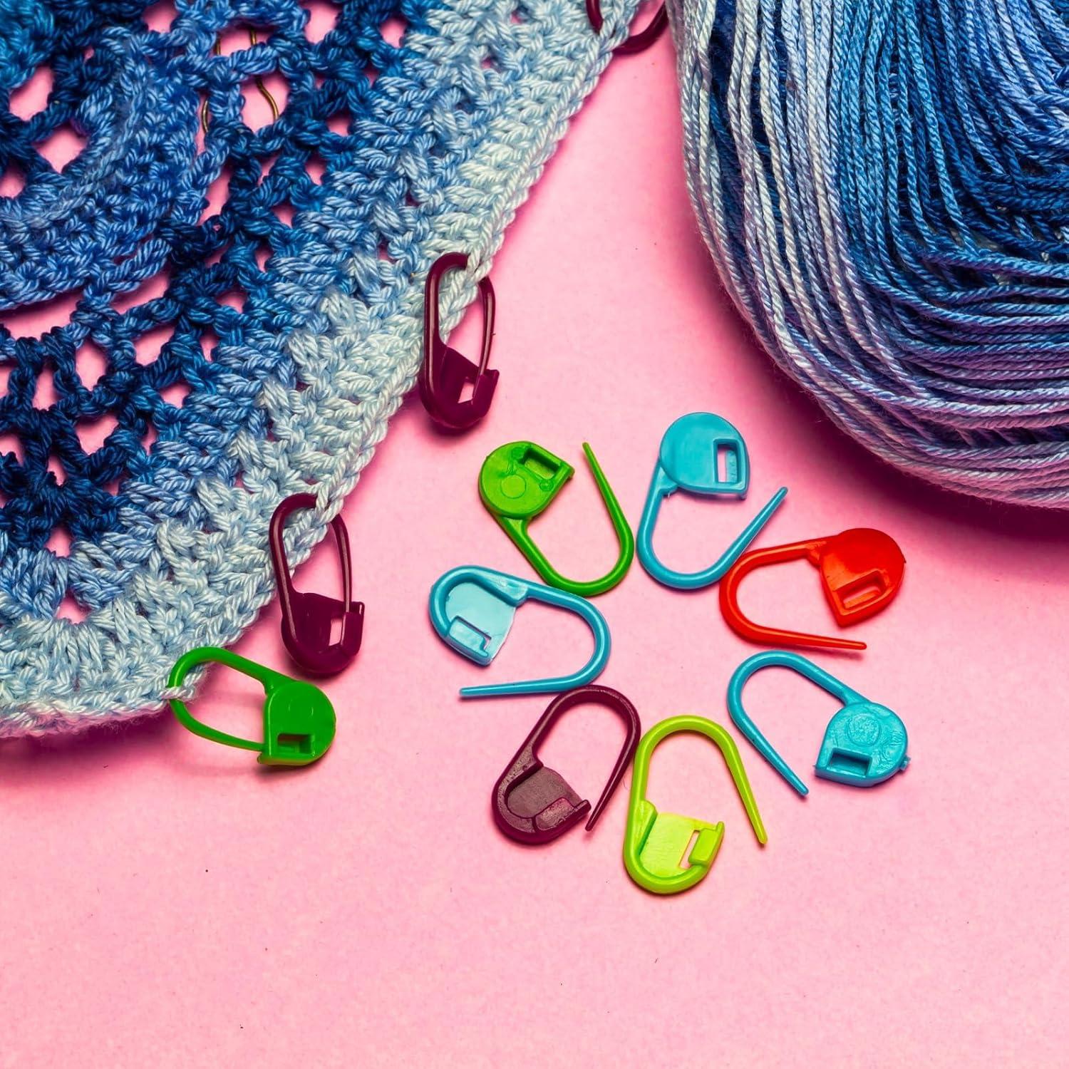 Marcadores de Puntos de Crochet PATIKIL 200 Pcs Plástico Púrpura