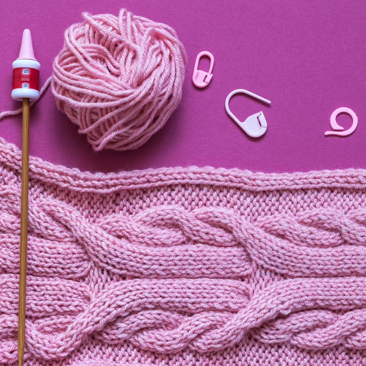 Marcadores de Puntos de Crochet PATIKIL 200 Pcs Plástico Púrpura