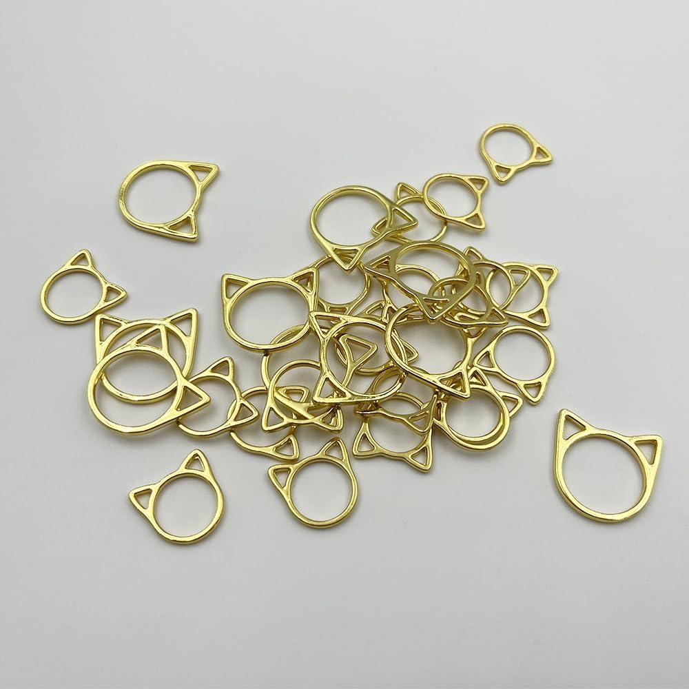 30 Marcadores de Puntos de Tejer MT en Forma de Gato - 10 Grandes y 20 Pequeños