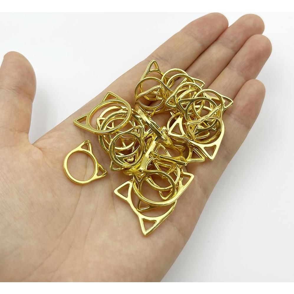 30 Marcadores de Puntos de Tejer MT en Forma de Gato - 10 Grandes y 20 Pequeños