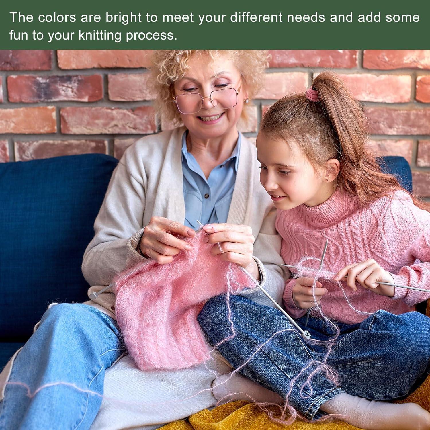 Marcadores de Puntos YOKIVE 100 Pcs Rosa para Tejer y Ganchillo